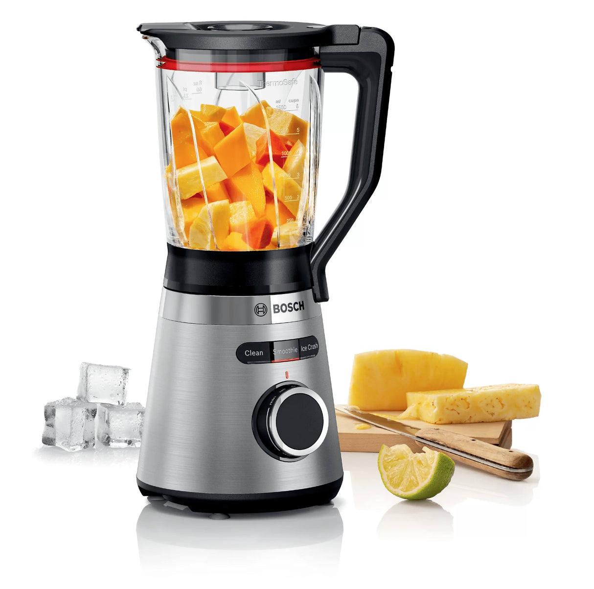 Bosch Serie 4 MMB6382M blender Bordplade blender 1200 W Sort, Rustfrit stål