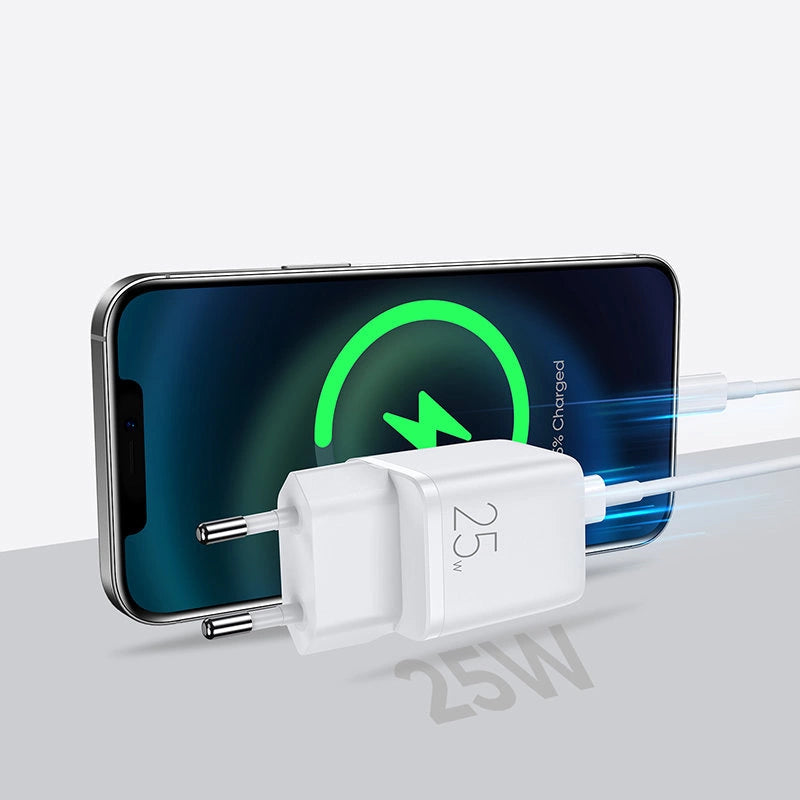 Joyroom hurtig vægoplader USB Type C 25W 3A EU plug hvid (L-P251)