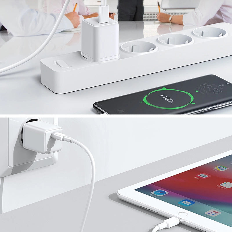 Joyroom hurtig vægoplader USB Type C 25W 3A EU plug hvid (L-P251)