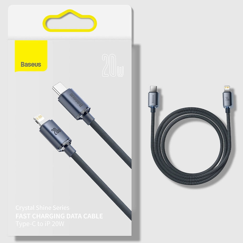 Baseus CAJY000203 Lightning - USB-C PD kabel 20W 480Mb/s 1.2m - blå