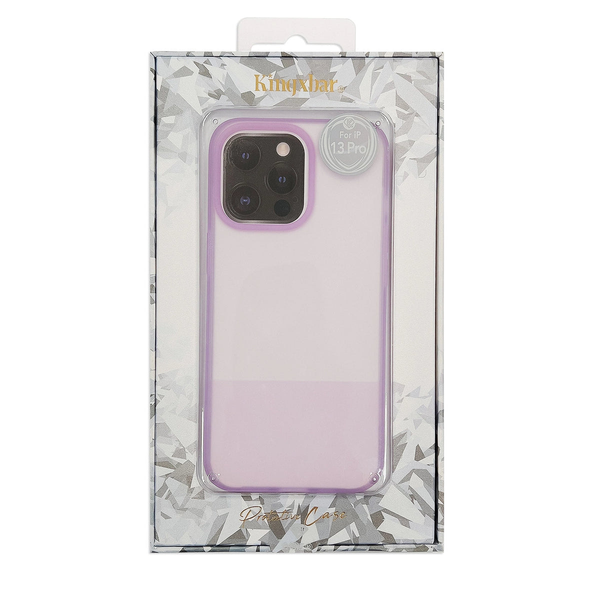 Kingxbar Plain Series case cover til iPhone 13 Pro silikone case lilla