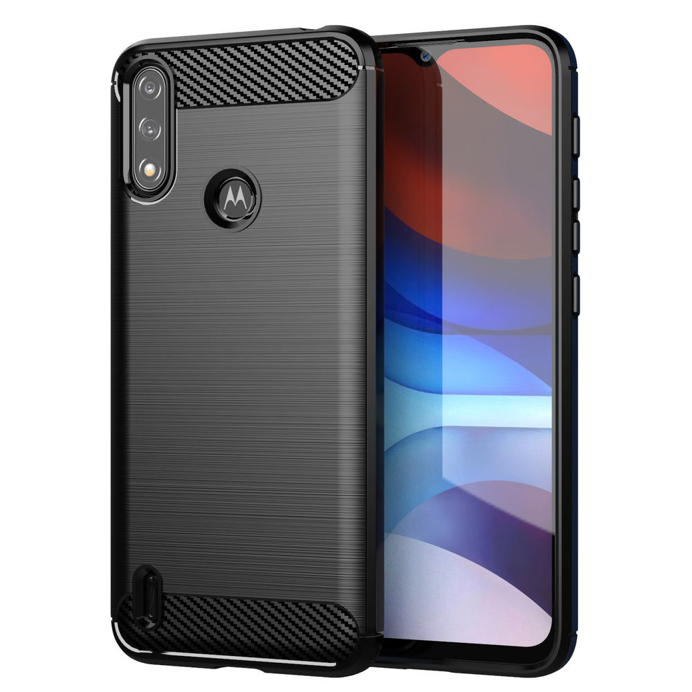 Carbon Case Flexible Cover Sleeve Motorola Moto E7i Power sort