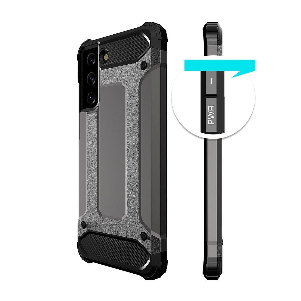 Hybrid Armor Case Tough Rugged Cover til Samsung Galaxy S22+ (S22 Plus) sort