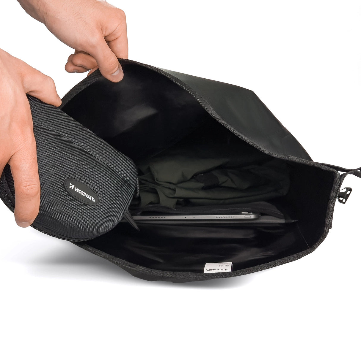 Wozinsky vandtæt cykeltaske bagagerum 25l sort (WBB24BK)