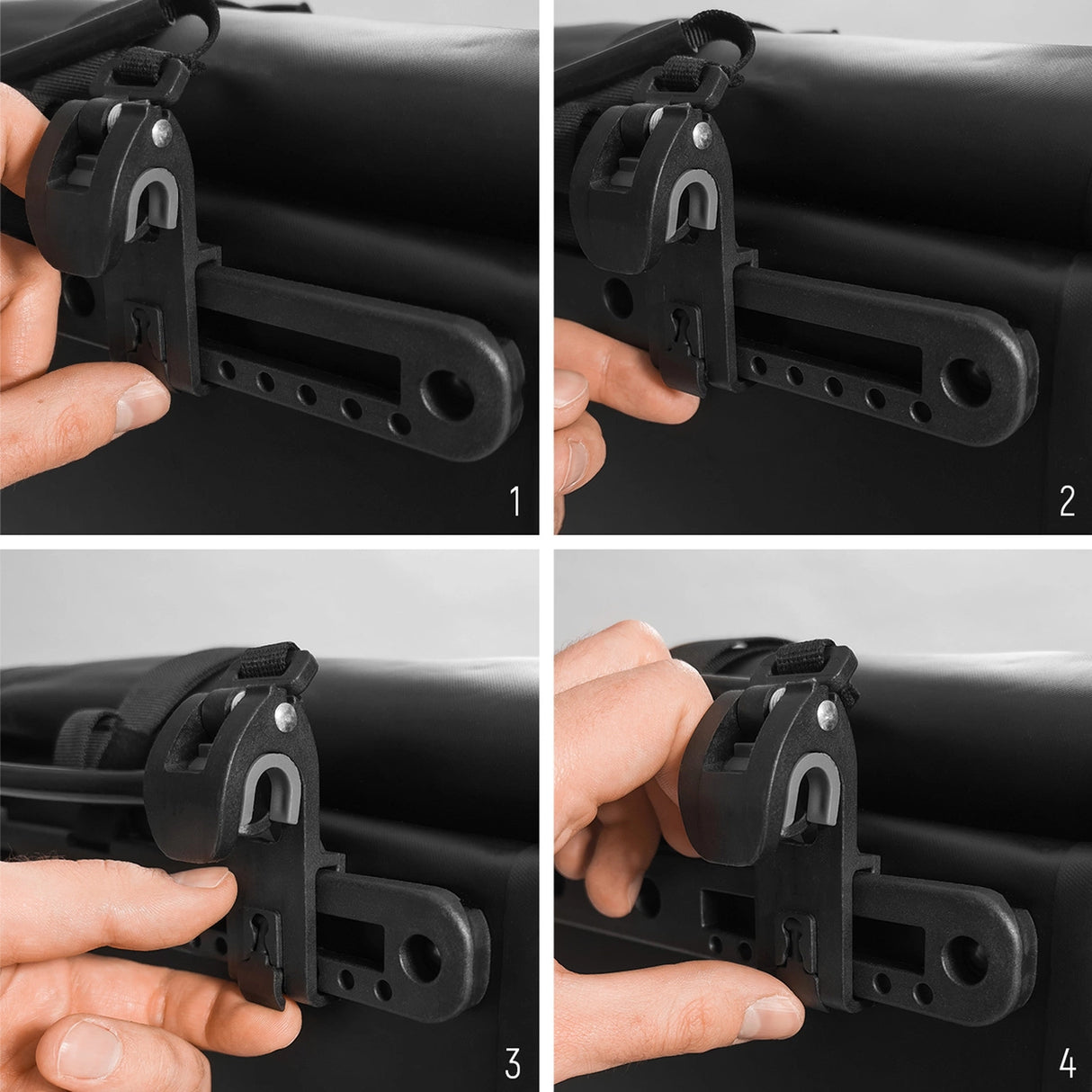 Wozinsky vandtæt cykeltaske bagagerum 25l sort (WBB24BK)