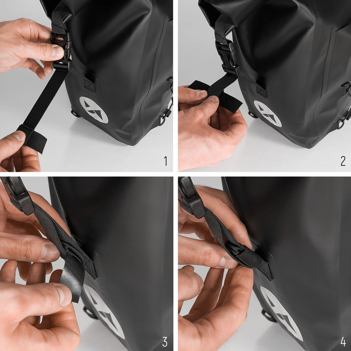 Wozinsky vandtæt cykeltaske bagagerum 25l sort (WBB24BK)