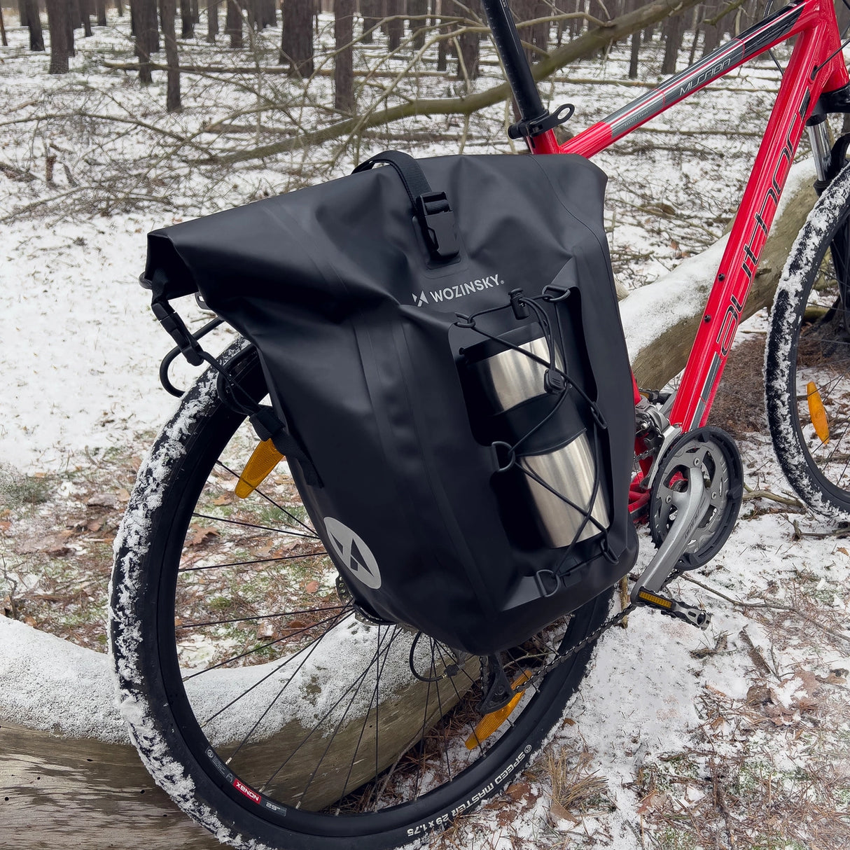 Wozinsky vandtæt cykeltaske bagagerum 25l sort (WBB24BK)