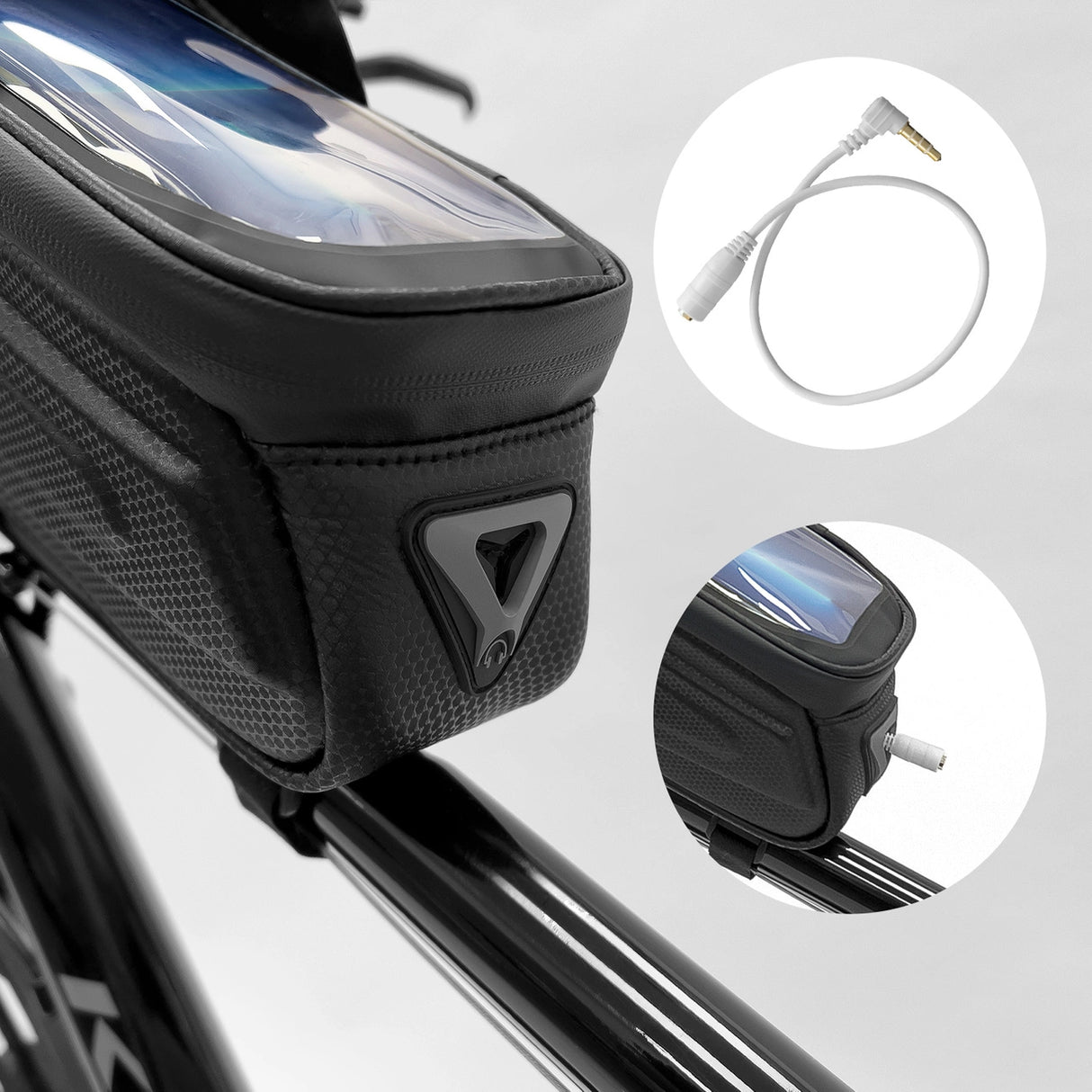 Wozinsky Bike Frame Bag 1.7l Telefon Cover Black (WBB28BK)