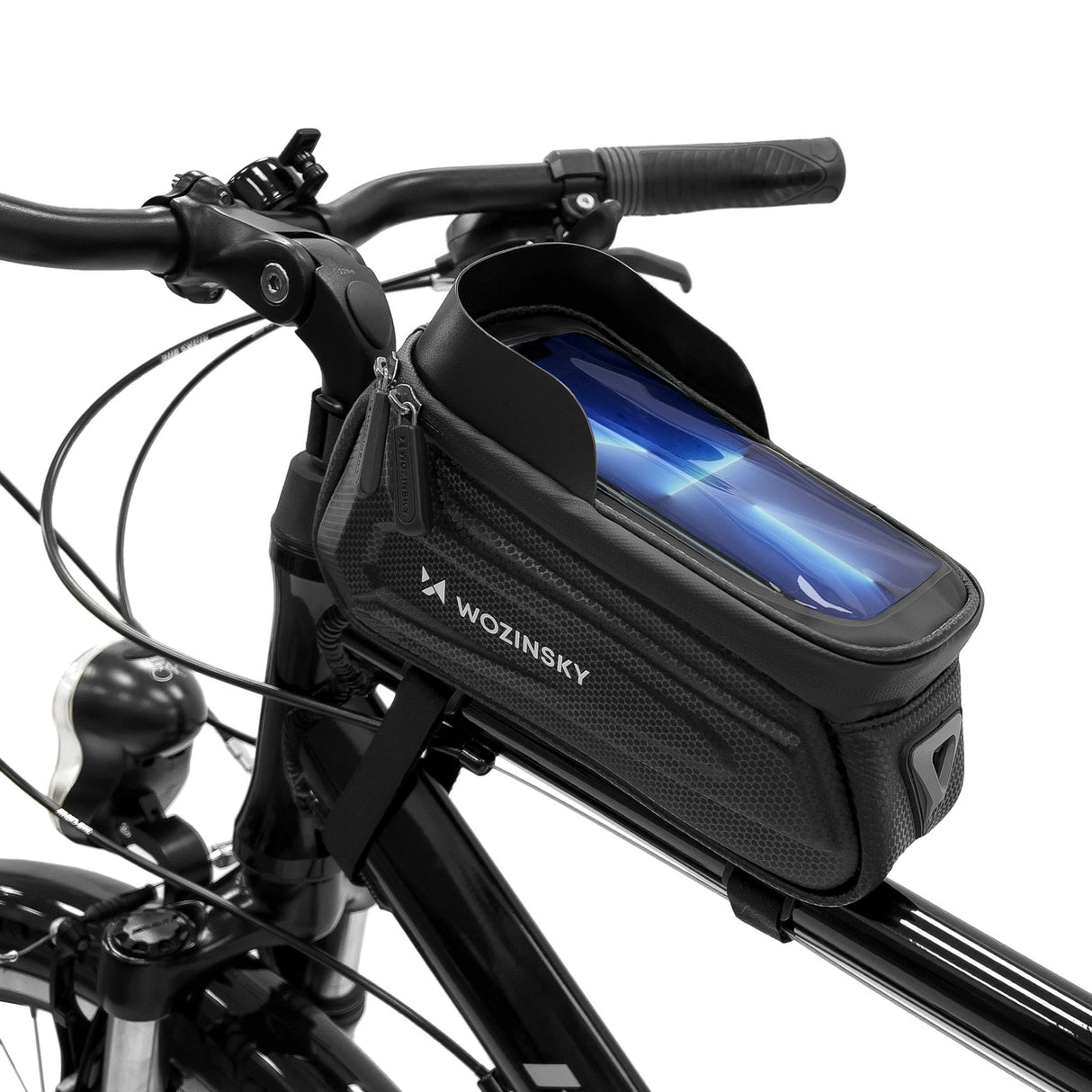 Wozinsky Bike Frame Bag 1.7l Telefon Cover Black (WBB28BK)