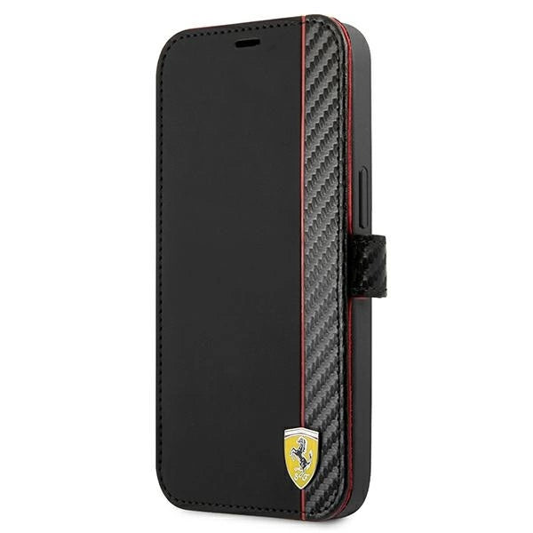 Ferrari FESAXFLBKP13SBK iPhone 13 mini 5.4" sort/sort bog On Track Carbon Stripe