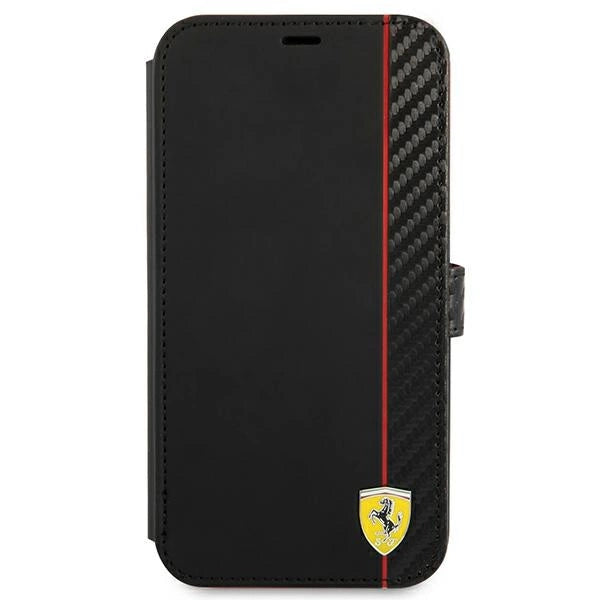 Ferrari FESAXFLBKP13SBK iPhone 13 mini 5.4" sort/sort bog On Track Carbon Stripe