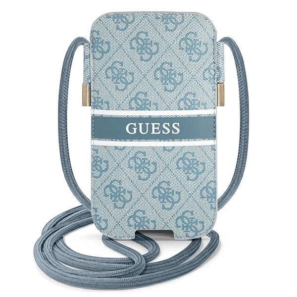 Guess Håndtaske GUPHL4GDBL 6,7" blå/blå hardcase 4G Stripe