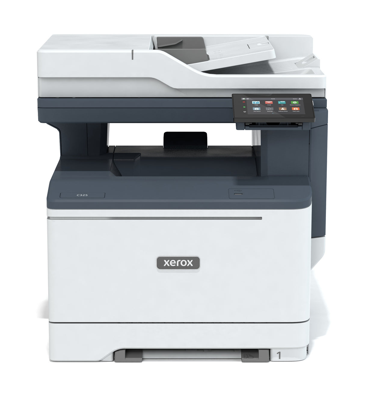 Xerox C325, A4, 33 ppm trådløs dupleks kopi/print/scan/fax PS3 PCL5e/6, 2 magasiner, i alt 251 ark