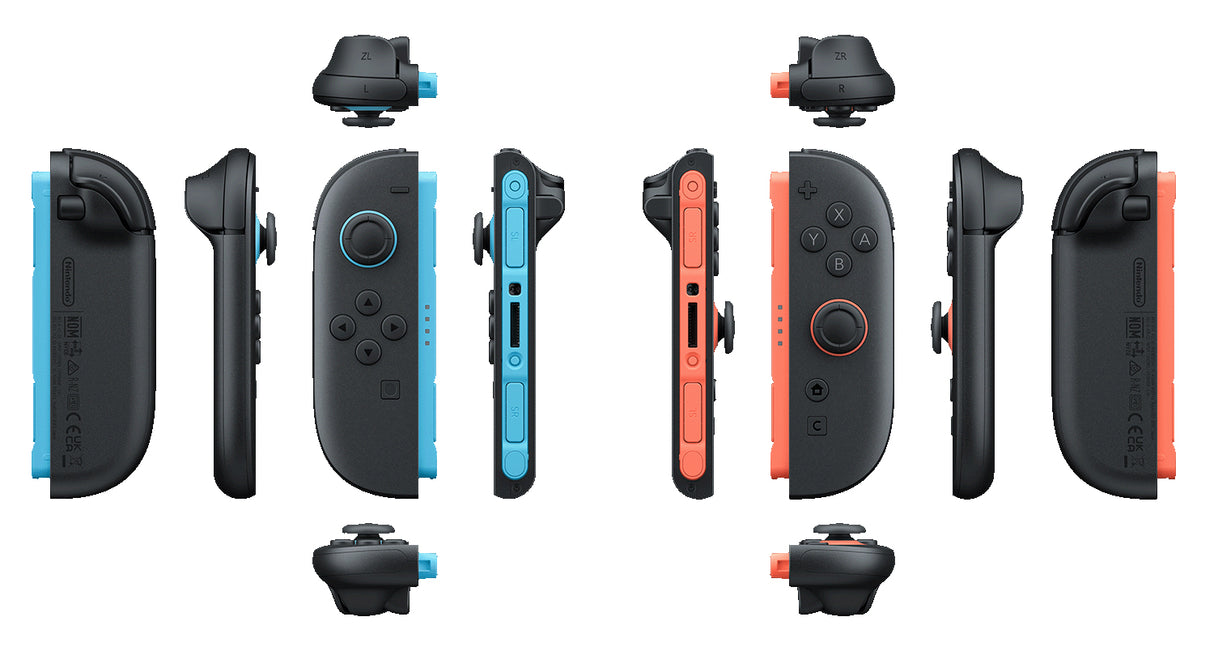 Nintendo Joy-Con 2 Sort, Blå, Rød Bluetooth Joystick Analog/digital Nintendo Switch 2