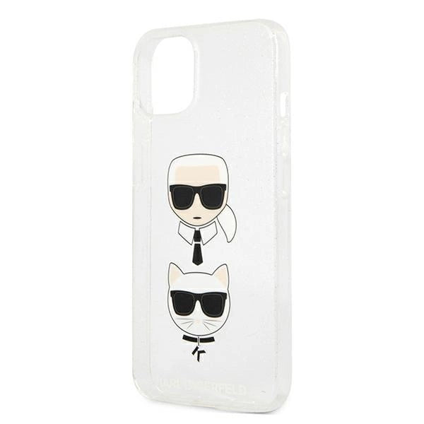 Karl Lagerfeld KLHCP13SKCTUGLS iPhone 13 mini 5,4" sølv/sølv hårdkasse Glitter Karl ̊s & Choupette
