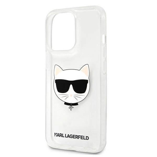 Karl Lagerfeld KLHCP13XCTR iPhone 13 Pro Max 6,7" hårdkasse gennemsigtig Choupette Head