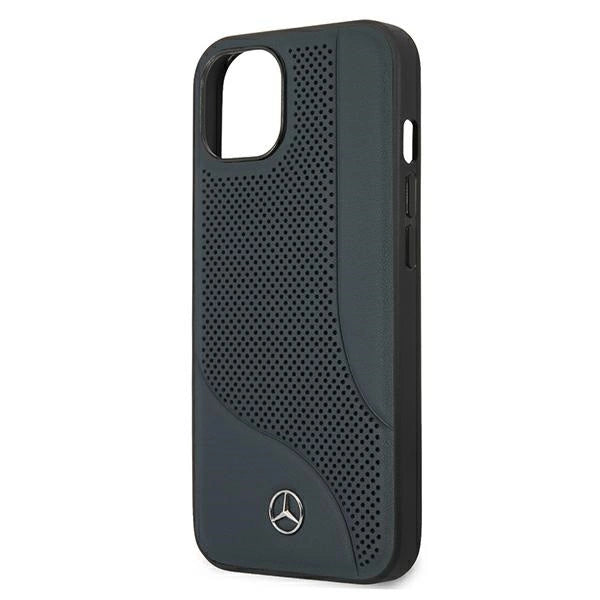 Mercedes MEHCP13SCDONA iPhone 13 mini 5,4" granatowy/navy hardcase Ledret perforeret område
