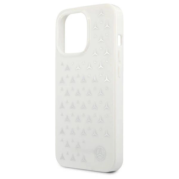 Mercedes MEHCP13XESPWH iPhone 13 Pro Max 6,7" hvid/hvid hardcase Silver Stars mønster