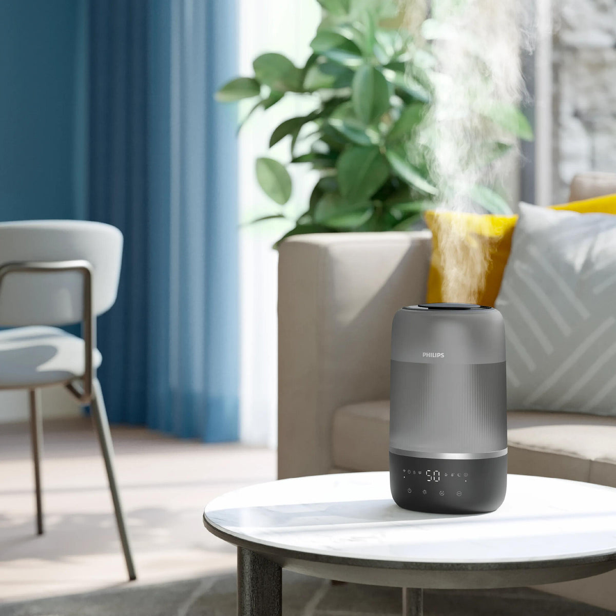 Philips 1000 series HU1510/03 humidifier Ultrasonic 3 L Silver 19.6 W