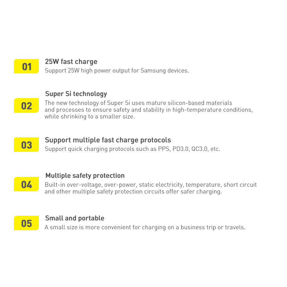 Baseus Super Si 1C fast charger USB Type C 25W Power Delivery Quick Charge black (CCSP020101)