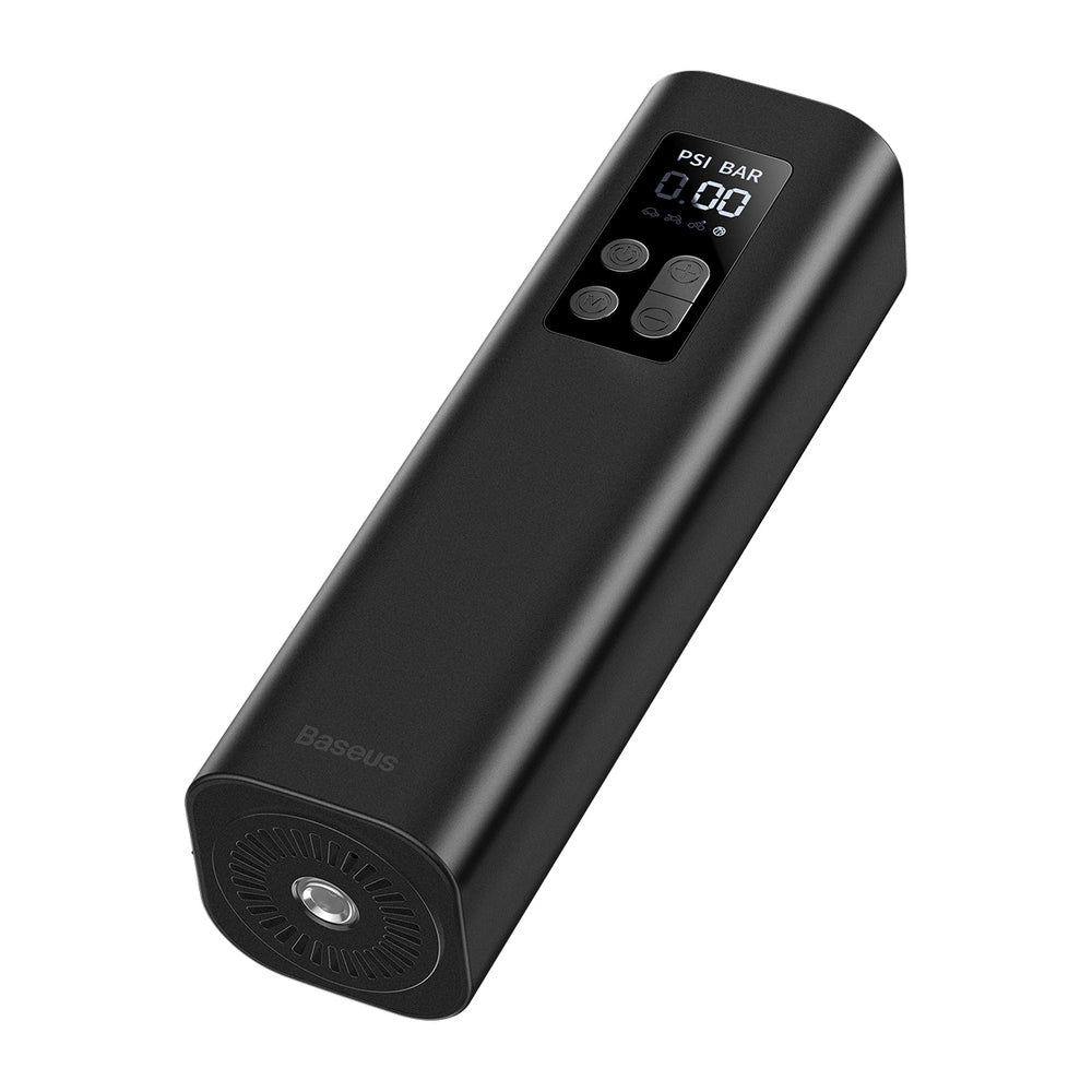 Baseus CRCQ000001 Mini-dækkompressor til cigarettestænderafdeling - sort