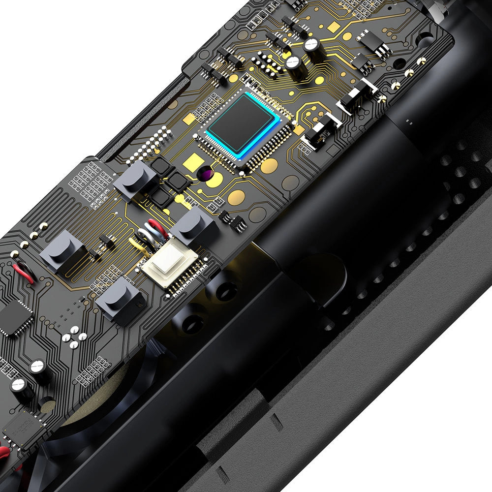 Baseus CRCQ000001 Mini-dækkompressor til cigarettestænderafdeling - sort