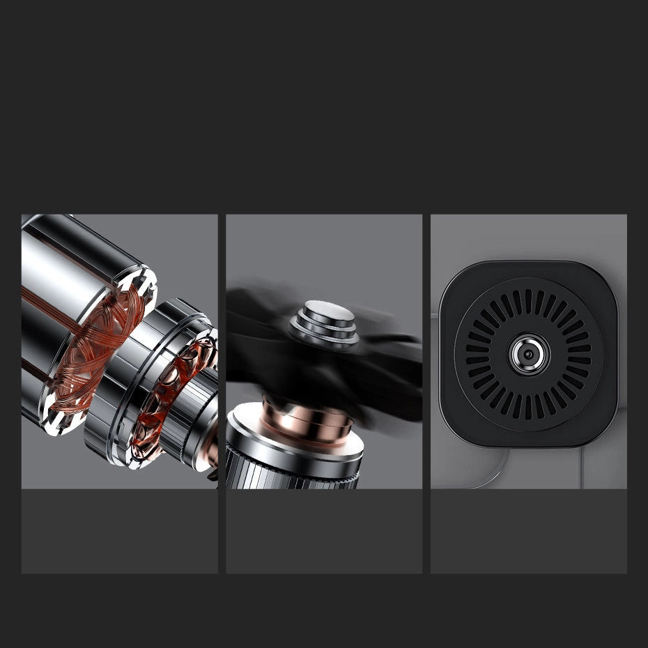 Baseus CRCQ000001 Mini-dækkompressor til cigarettestænderafdeling - sort