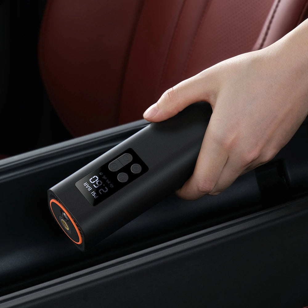 Baseus CRCQ000001 Mini-dækkompressor til cigarettestænderafdeling - sort