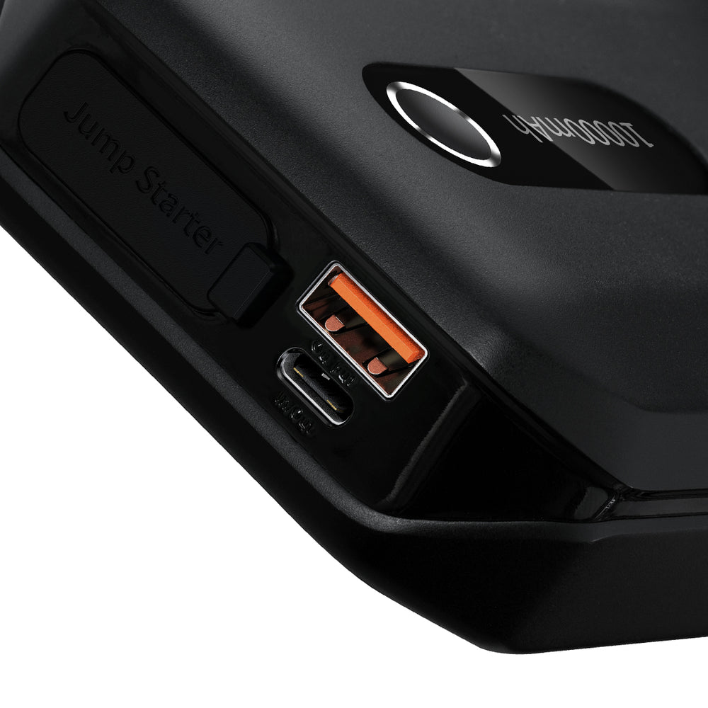 Baseus Power Bank Power Starter Jump Starter Booster 10000mAh 12V (1000A / 500A) + Crocodile Cables Black (CGNL020101)