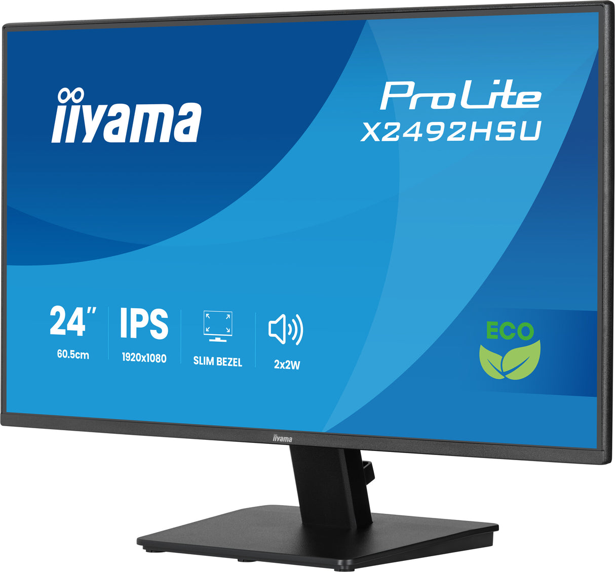 iiyama ProLite X2492HSU-B1 computerskærm 60,5 cm (23.8") 1920 x 1080 pixel Fuld HD LED Sort