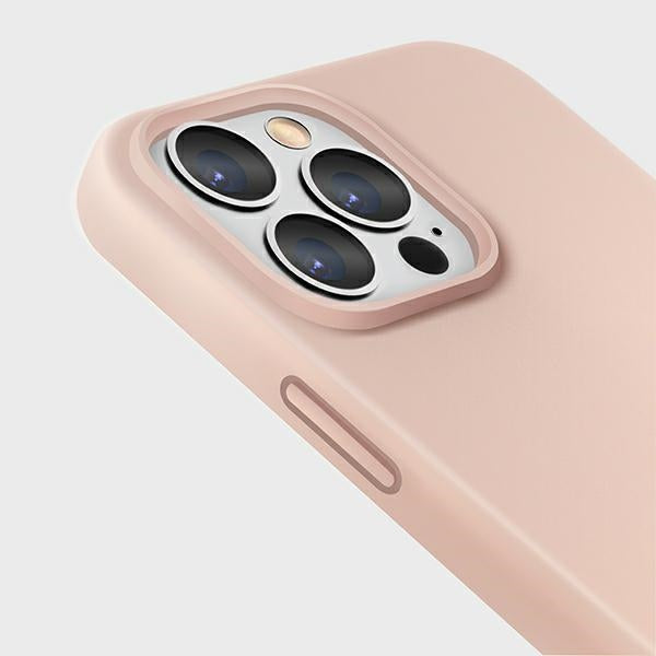 Uniq Lino-hylster til iPhone 13 Pro / iPhone 13 - pink