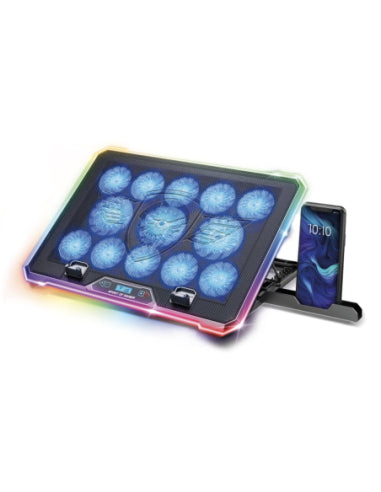Spirit of Gamer AIRBLADE 1300 RGB køling til laptop 43,2 cm (17") Sort