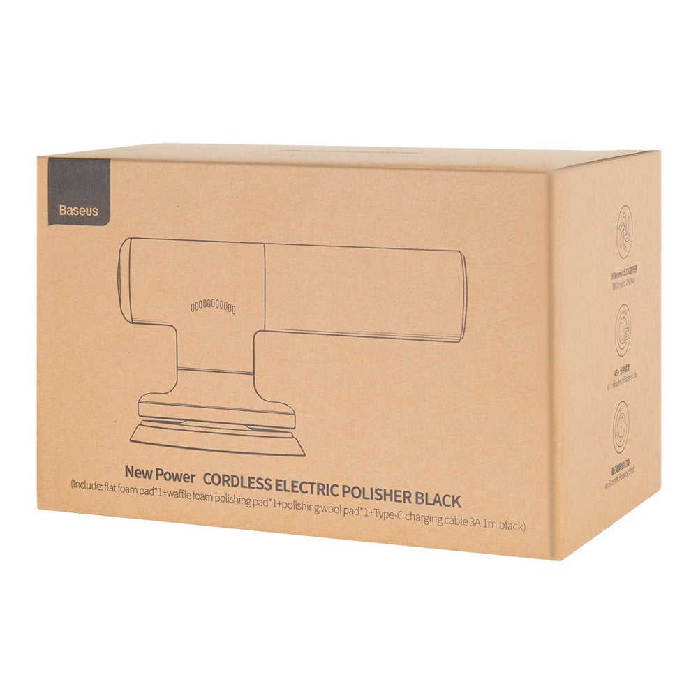 Baseus cordless electric polish machine 30W 4000mAh black (CRDLQ-B01)