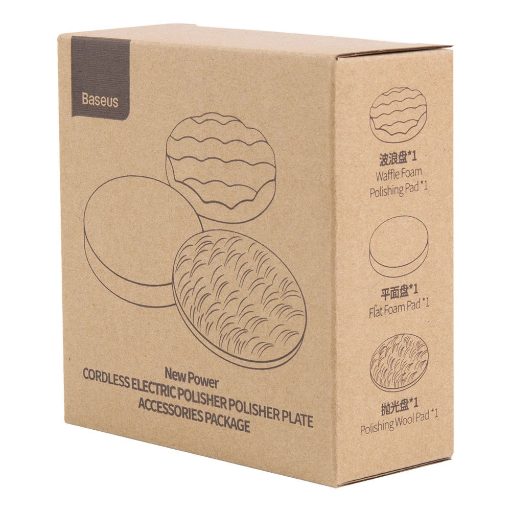 Baseus sæt med tilbehør til den trådløse poleringsmaskine CRDLQ-B01 3 stk. (CRDLQ-C01)