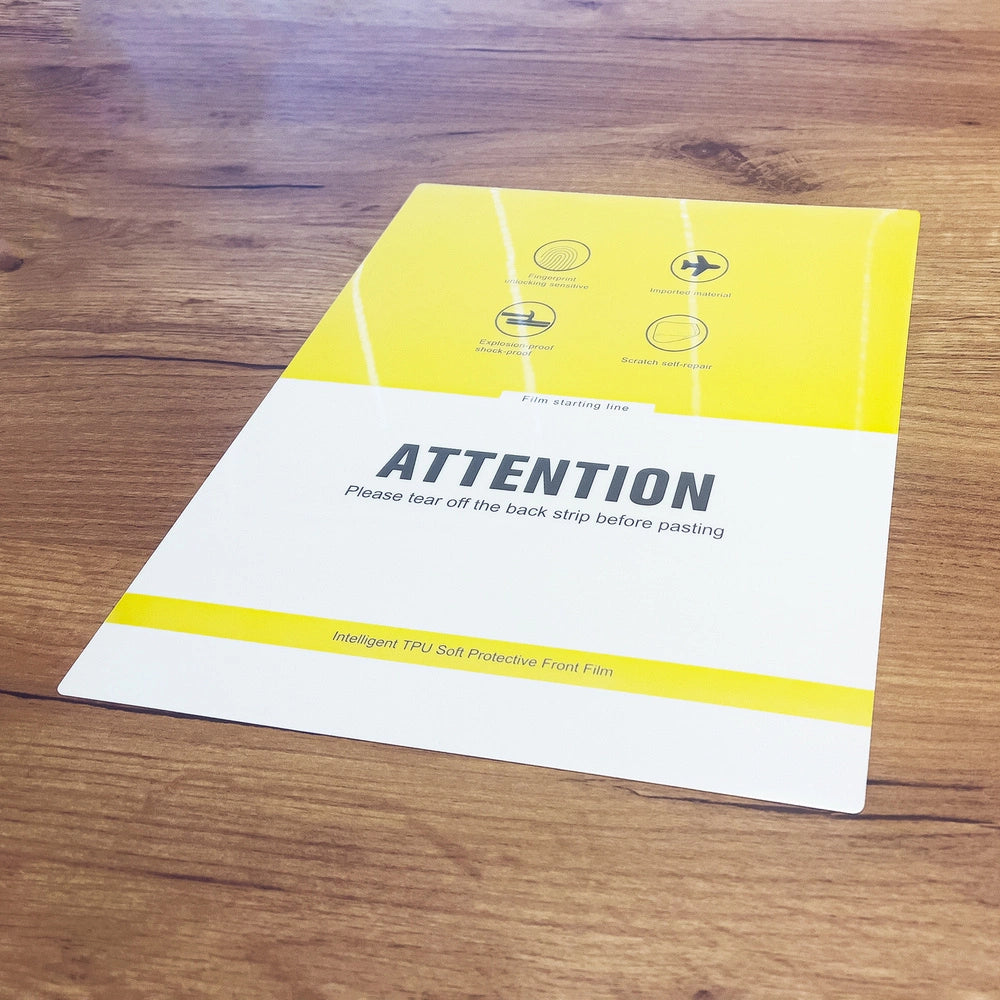 20 st. Hydrogelfolie til tabletten, selvhelende til skæring med en plotter (29 cm x 22, 5 cm)