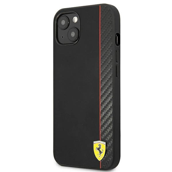 Ferrari FESAXHCP13SBK iPhone 13 mini 5.4" sort/sort hardcase On Track Carbon Stripe
