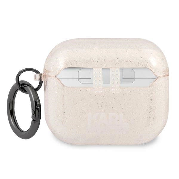 Karl Lagerfeld KLA3UKHGD AirPods 3 cover złoty/guld Glitter Karlons hoved