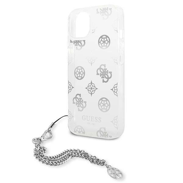 Guess GUHCP13SKPESI iPhone 13 mini 5.4" sølv/sølv hardcase Peony Chain Collection
