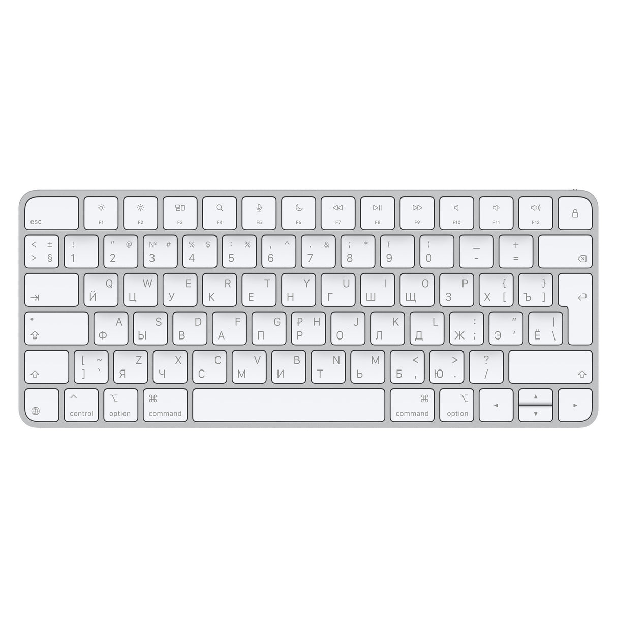 Apple Magic tastatur Universel USB + Bluetooth QWERTY Russisk Hvid