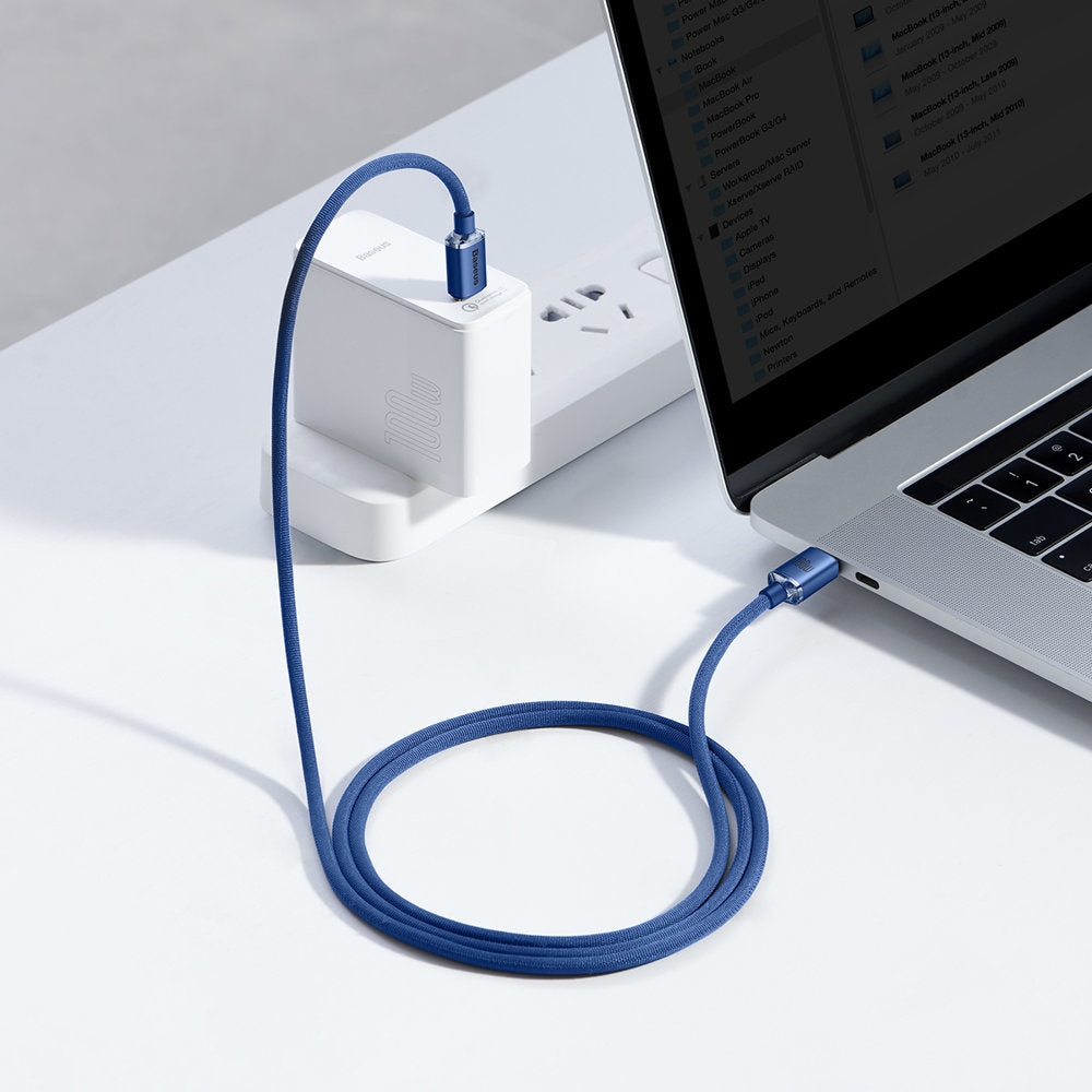 Baseus CAJY000603 USB-C - USB-C PD cable 100W 5A 480Mb/s 1.2m - blue