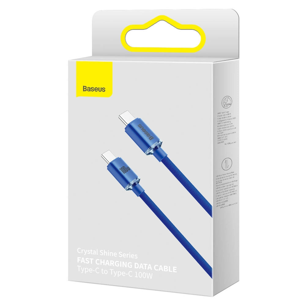 Baseus CAJY000703 USB-C - USB-C PD kabel 100W 480Mb/s 2m - blå