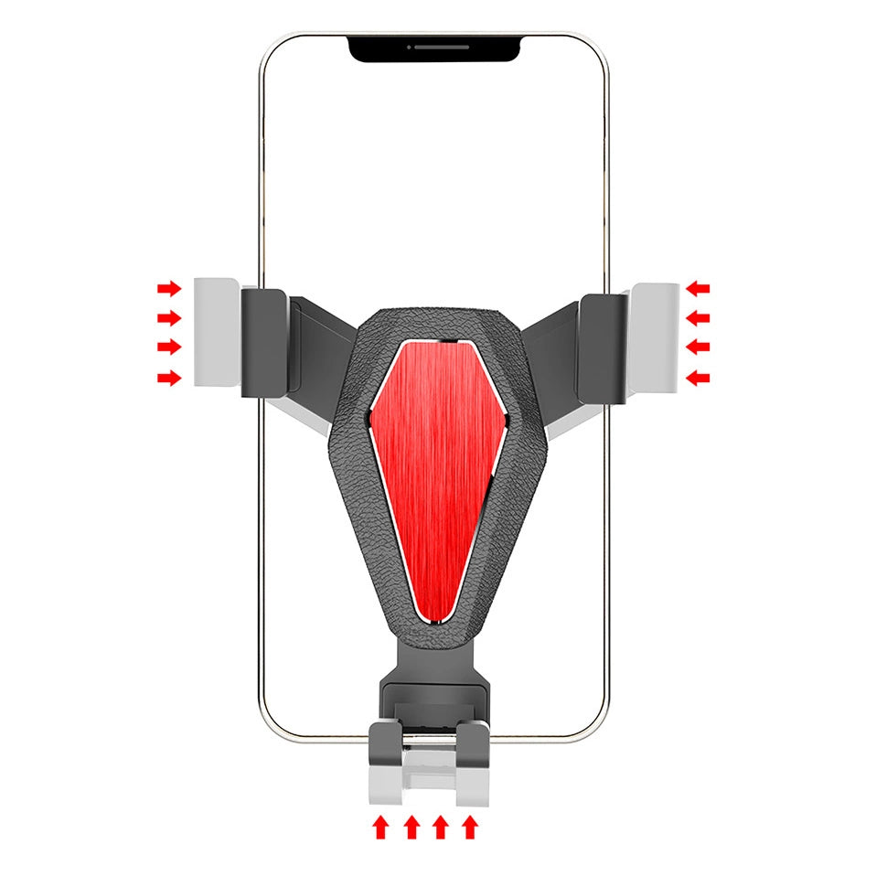 Gravity smartphone bilholder, sølv (YC07)