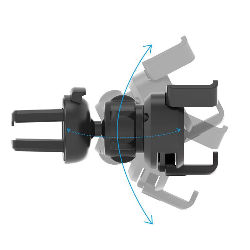 Gravity smartphone bilholder til luftventil med luftfresker sort (YC06)