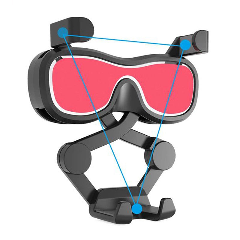 Gravity smartphone bilholder til luftventil med luftfresker sort (YC06)