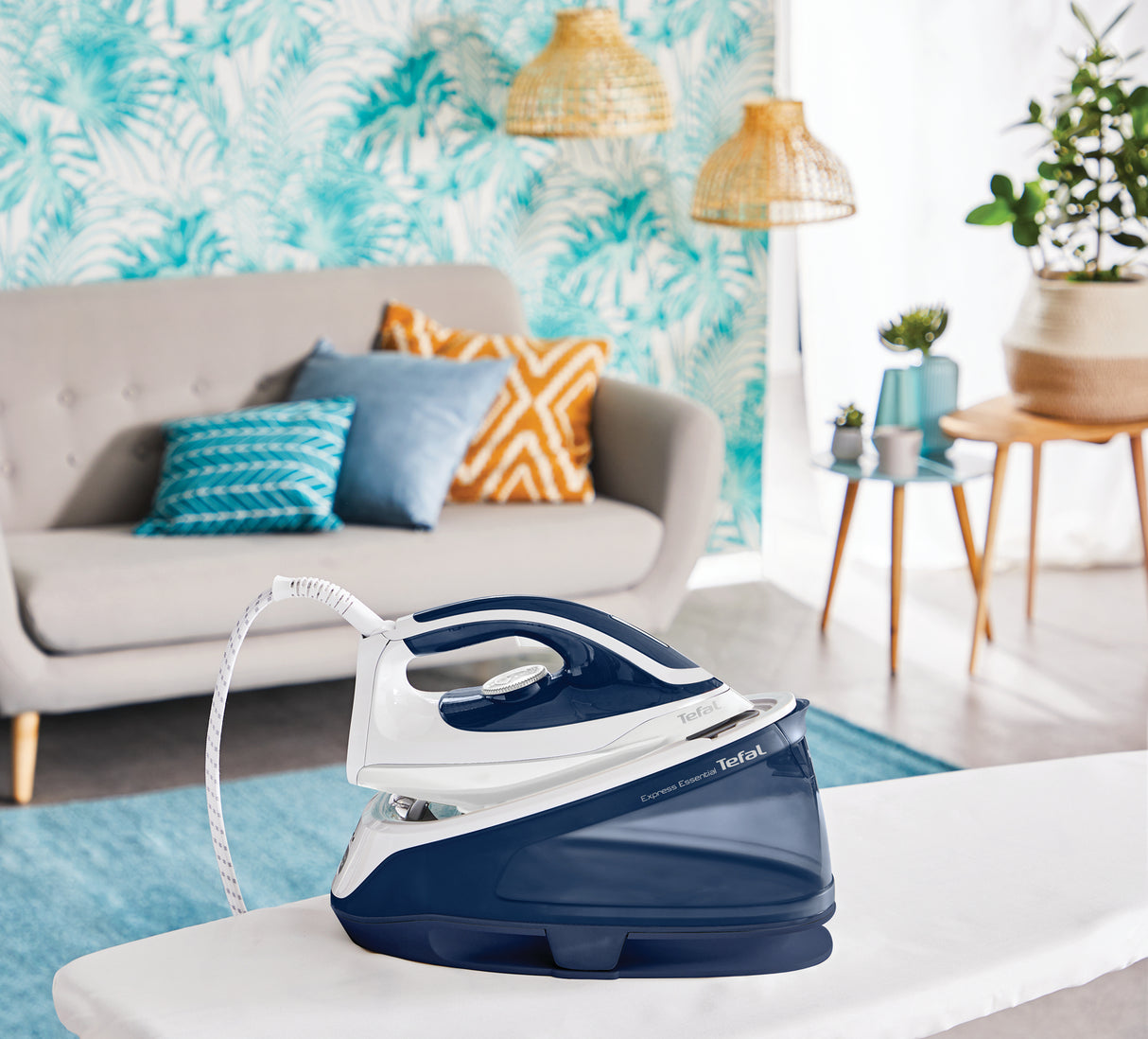 Tefal Express Essential SV6116 2200 W 1,4 L Blå, Hvid