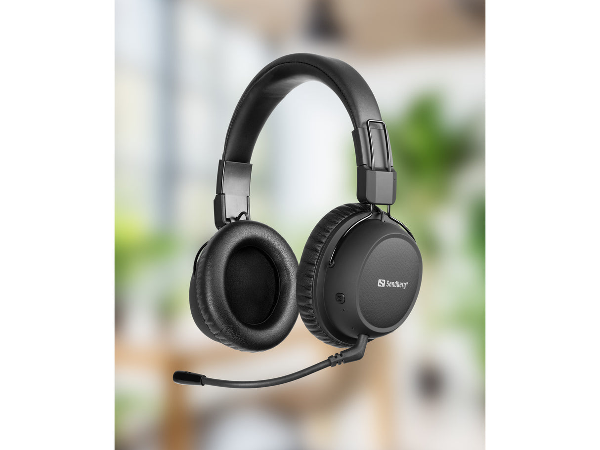 Sandberg 126-36 hovedtelefoner/headset Trådløs Spil USB Type-C Bluetooth Sort