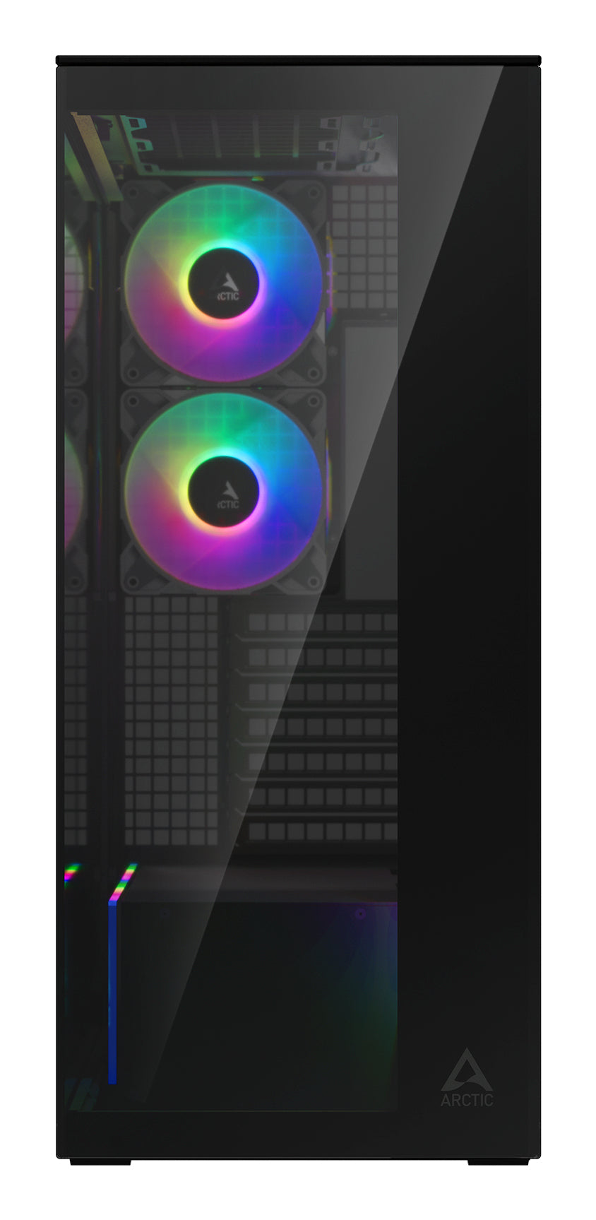 Arctic Xtender Case Mirror Black Tårn Udvidet ATX Ingen strømforsyning Glass Sort