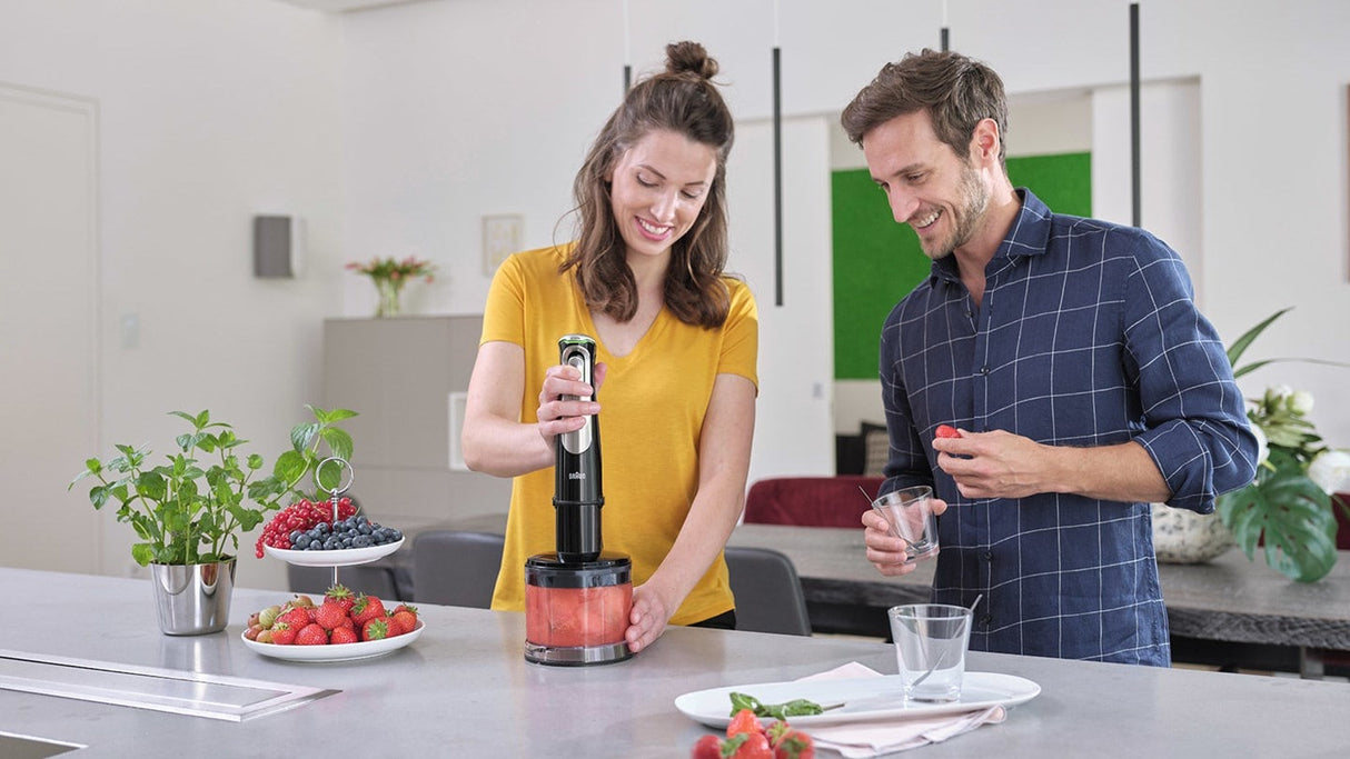 Braun MultiQuick 9 MQ 9135XI 0,6 L Nedsænkning blender 1200 W Sort, Rustfrit stål