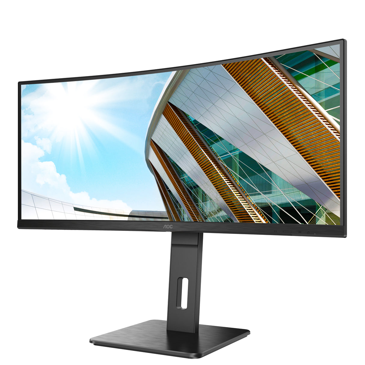 AOC P2 CU34P2A LED display 86,4 cm (34") 3440 x 1440 pixel Quad HD Sort