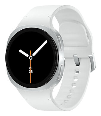 Samsung Galaxy Watch 8 3,3 cm (1.3") AMOLED 40 mm Digital 438 x 438 pixel Berøringsskærm 4G Sølv Wi-Fi GPS (satellit)